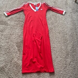 Adidas Red maxi dress…Never worn